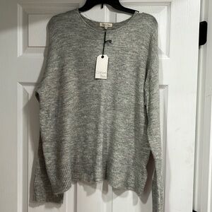 NWT Grey sz XL women’s Cotton Bleu sweater